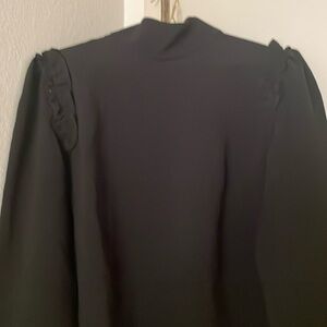 NWT new with tags high neck black blouse from Sézane. Size 8 US/40 FR